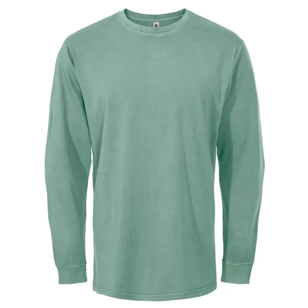 Unisex garment dyed long sleeve t-shirt - Unisex garment dyed long sleeve t-shirt - Image 7 of 8