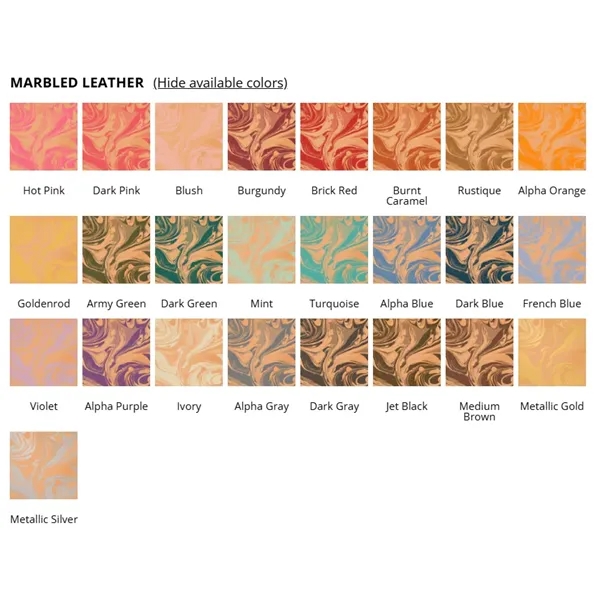 MARBLED LEATHER COASTER - MARBLED LEATHER COASTER - Image 1 of 3