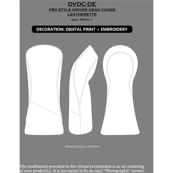 PCG Dual-Decoration Deluxe Driver Cover w/ Free Shipping - PCG Dual-Decoration Deluxe Driver Cover w/ Free Shipping - Image 9 of 9