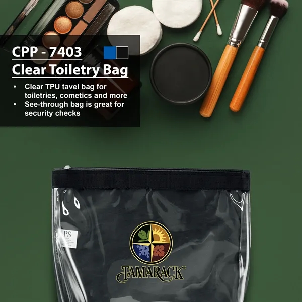 Clear Toiletry Bag - Clear Toiletry Bag - Image 6 of 7