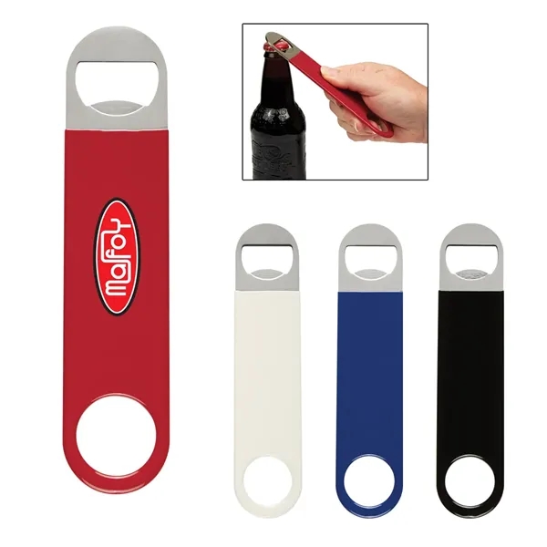 Large Vinyl Coated Stainless Steel Bottle Opener - Large Vinyl Coated Stainless Steel Bottle Opener - Image 12 of 12