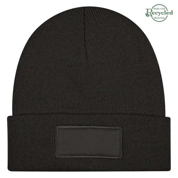 Patch Knit Beanie With Cuff - Patch Knit Beanie With Cuff - Image 17 of 18