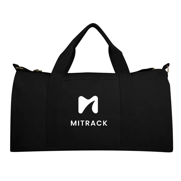 Aware™ 14 Oz. Recycled Cotton Flat Bottom Duffel Bag - Aware™ 14 Oz. Recycled Cotton Flat Bottom Duffel Bag - Image 1 of 2