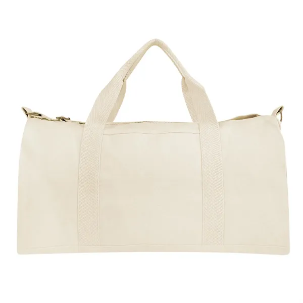 Aware™ 14 Oz. Recycled Cotton Flat Bottom Duffel Bag - Aware™ 14 Oz. Recycled Cotton Flat Bottom Duffel Bag - Image 2 of 2