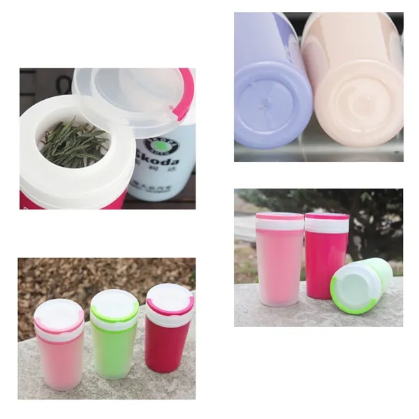 Portable Double-Layer Insulated Plastic Thermos Cup - Portable Double-Layer Insulated Plastic Thermos Cup - Image 2 of 2
