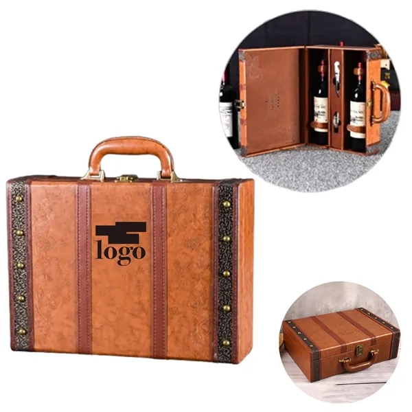 Classic Pu Leather Wine Box - Classic Pu Leather Wine Box - Image 0 of 3