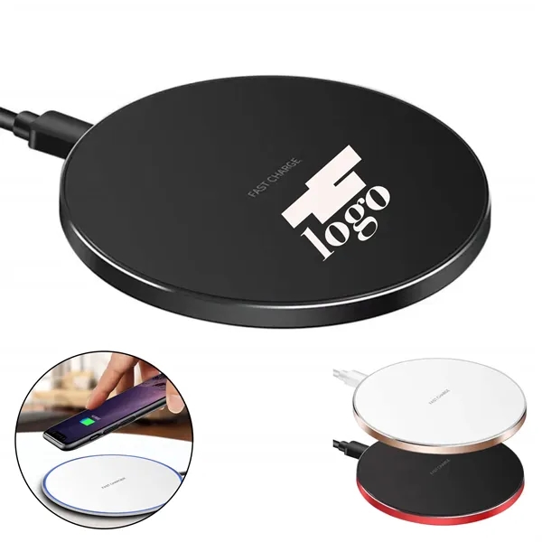 15W Round Desktop Wireless Charger - 15W Round Desktop Wireless Charger - Image 0 of 4