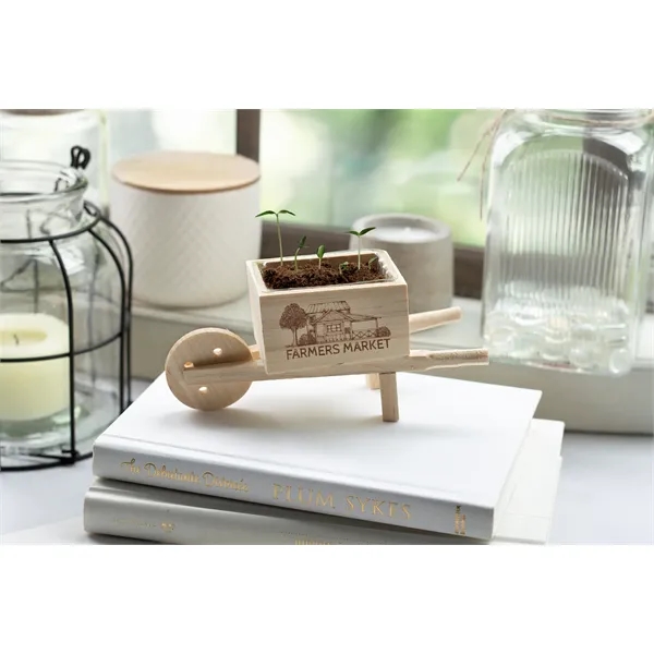 Wooden Wheel Barrow Blossom Kit - Wooden Wheel Barrow Blossom Kit - Image 1 of 2