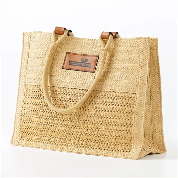 Woven Straw Beach Tote - Woven Straw Beach Tote - Image 3 of 3