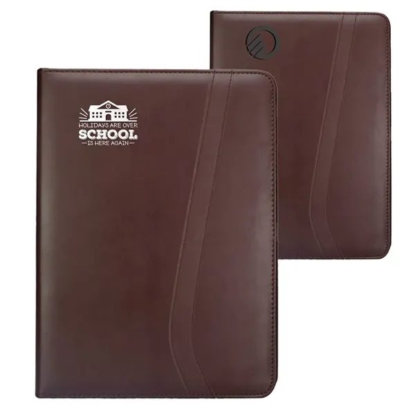 Executive Brown Leatherette Portfolios - Executive Brown Leatherette Portfolios - Image 0 of 2