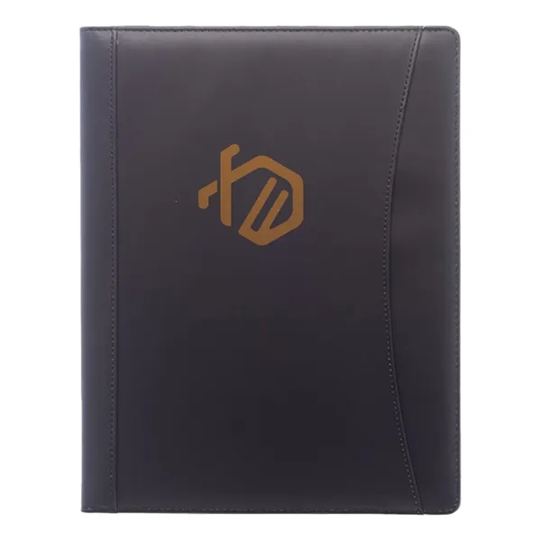 Black Executive Curve Portfolio Journal