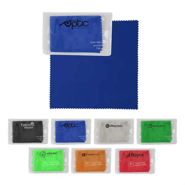 RPET Microfiber Cleaning Cloth In Case - RPET Microfiber Cleaning Cloth In Case - Image 0 of 7