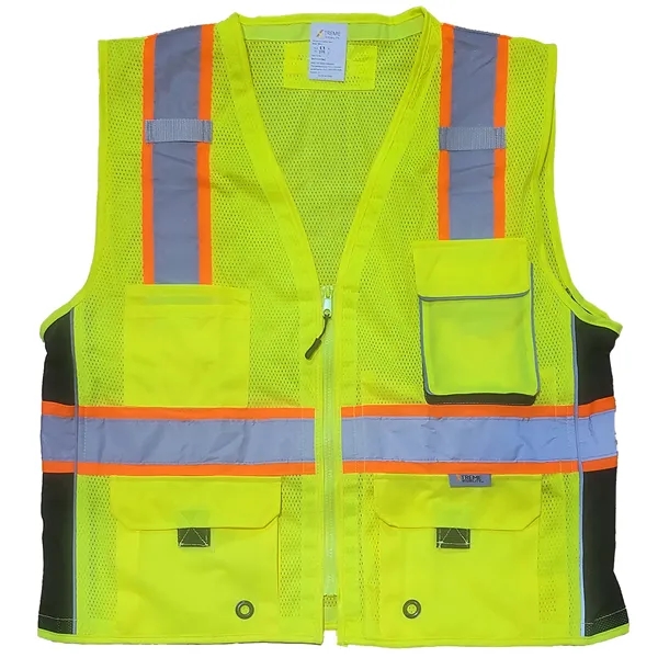 Xtreme Class 2 Premium Surveyor Style Zip Vest - Xtreme Class 2 Premium Surveyor Style Zip Vest - Image 1 of 2