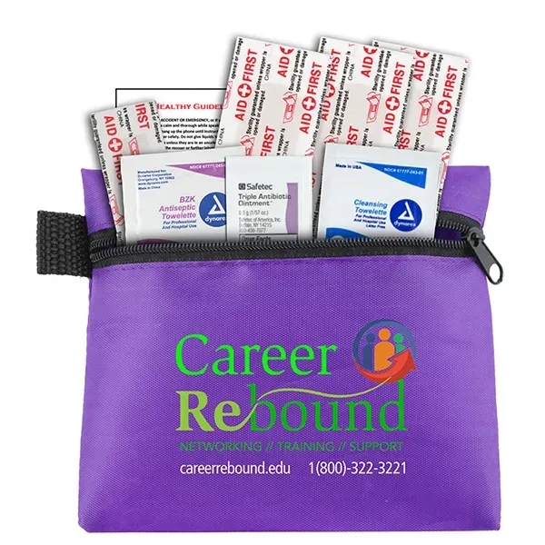 Tag-A-Long Plus 8 Piece First Aid Kit in Zipper Pouch