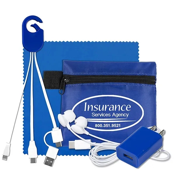 Mobile Tech Earbud Kit In Zipper Pouch - Mobile Tech Earbud Kit In Zipper Pouch - Image 1 of 15