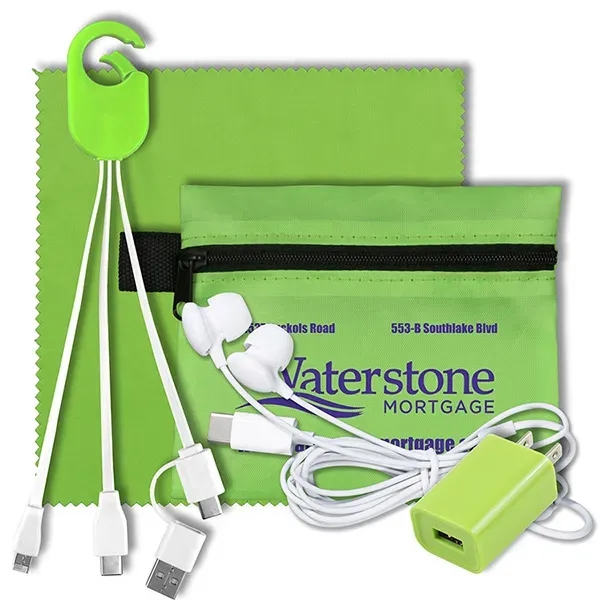 Mobile Tech Earbud Kit In Zipper Pouch - Mobile Tech Earbud Kit In Zipper Pouch - Image 4 of 15