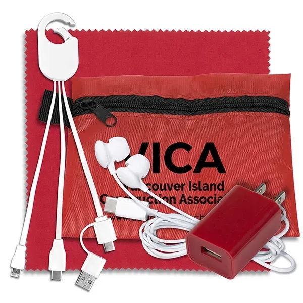 Mobile Tech Earbud Kit In Zipper Pouch - Mobile Tech Earbud Kit In Zipper Pouch - Image 6 of 15