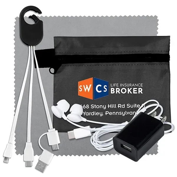 Mobile Tech Earbud Kit In Zipper Pouch - Mobile Tech Earbud Kit In Zipper Pouch - Image 8 of 15