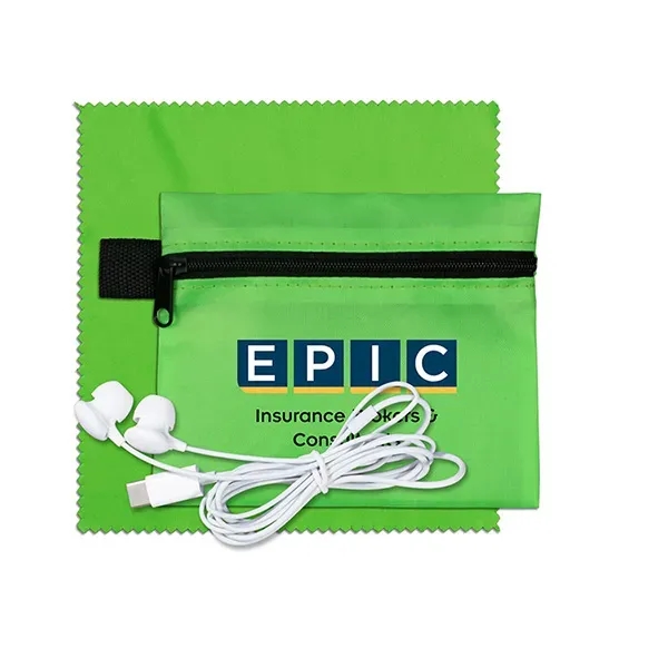 ZipTune Plus Tech Earbud Kit with Microfiber Cleaning Cloth - ZipTune Plus Tech Earbud Kit with Microfiber Cleaning Cloth - Image 11 of 17