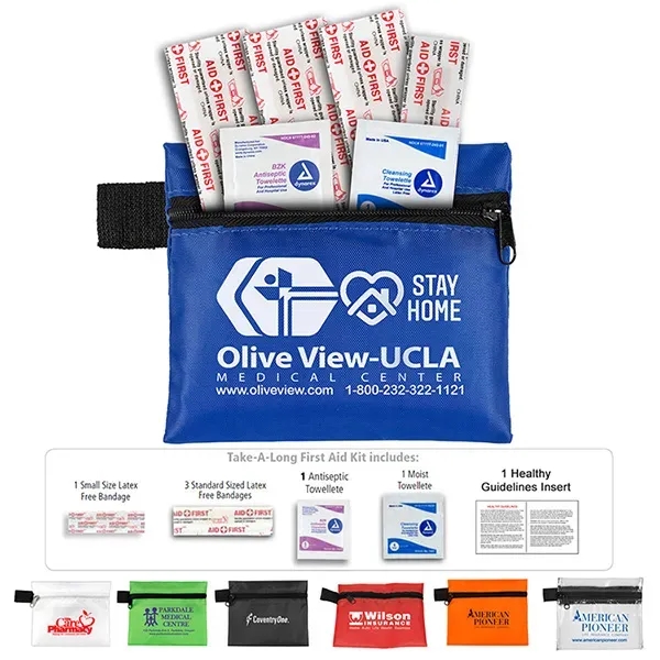 TAG-A-LONG 7 Piece First Aid Kit in Zipper Pouch
