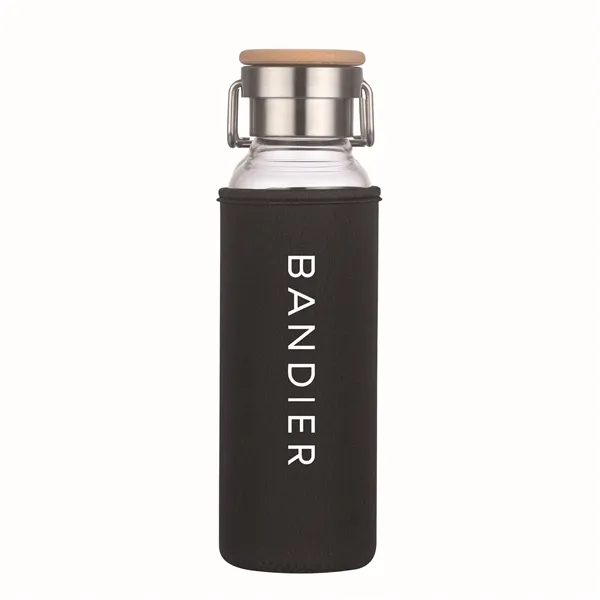 22 oz Glass Water Bottle With Neoprene Protective Sleeve - 22 oz Glass Water Bottle With Neoprene Protective Sleeve - Image 1 of 18