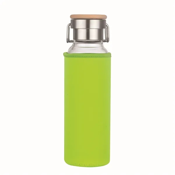 22 oz Glass Water Bottle With Neoprene Protective Sleeve - 22 oz Glass Water Bottle With Neoprene Protective Sleeve - Image 3 of 18