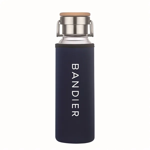 22 oz Glass Water Bottle With Neoprene Protective Sleeve - 22 oz Glass Water Bottle With Neoprene Protective Sleeve - Image 6 of 18