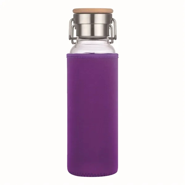 22 oz Glass Water Bottle With Neoprene Protective Sleeve - 22 oz Glass Water Bottle With Neoprene Protective Sleeve - Image 7 of 18