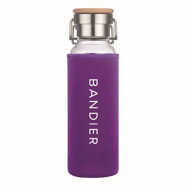 22 oz Glass Water Bottle With Neoprene Protective Sleeve - 22 oz Glass Water Bottle With Neoprene Protective Sleeve - Image 8 of 18