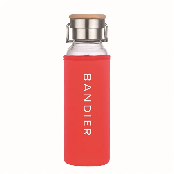 22 oz Glass Water Bottle With Neoprene Protective Sleeve - 22 oz Glass Water Bottle With Neoprene Protective Sleeve - Image 10 of 18