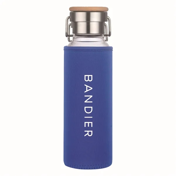 22 oz Glass Water Bottle With Neoprene Protective Sleeve - 22 oz Glass Water Bottle With Neoprene Protective Sleeve - Image 12 of 18