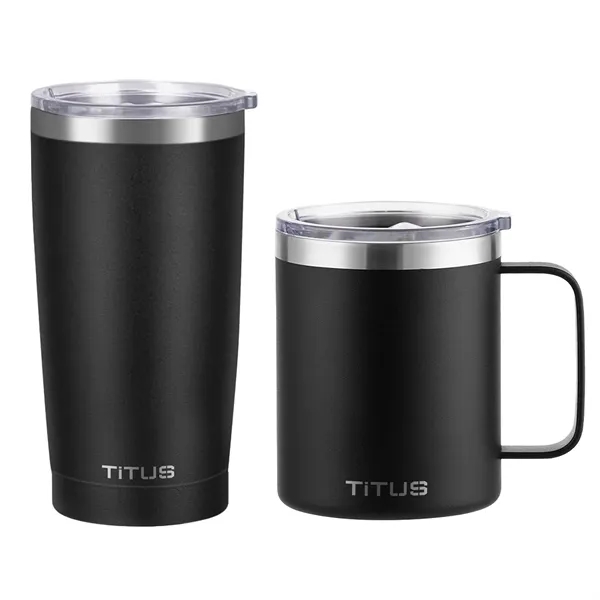 TiTUS® 20oz Tumbler & 12 oz Mug Insulated Drinkware Gift Set - TiTUS® 20oz Tumbler & 12 oz Mug Insulated Drinkware Gift Set - Image 1 of 2