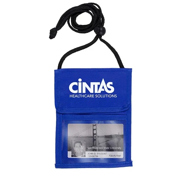 NonWoven Econo 5 Function Tradeshow Badgeholder & NeckWallet - NonWoven Econo 5 Function Tradeshow Badgeholder & NeckWallet - Image 3 of 3