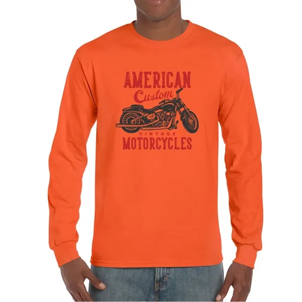 Gildan Ultra Cotton Long Sleeve T-shirt - Gildan Ultra Cotton Long Sleeve T-shirt - Image 19 of 29