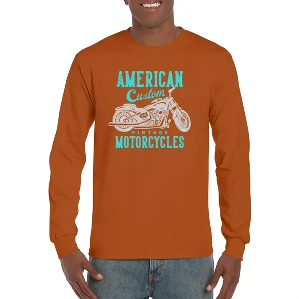 Gildan Ultra Cotton Long Sleeve T-shirt - Gildan Ultra Cotton Long Sleeve T-shirt - Image 28 of 29