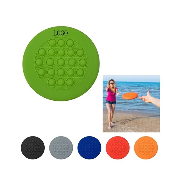 Silicone Pop Stress Reliver Flying Disc - Silicone Pop Stress Reliver Flying Disc - Image 0 of 4