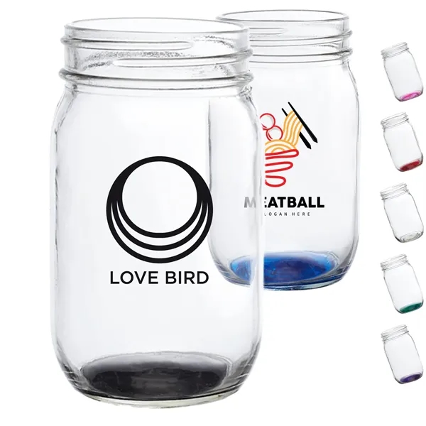 16 oz. Mason Drinking Glass Jars Without Handles - 16 oz. Mason Drinking Glass Jars Without Handles - Image 0 of 7