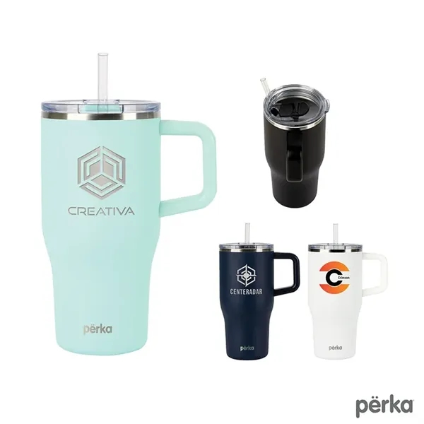 Perka® Myrton 20 oz. Double Wall, Recycled Stainless Stee...