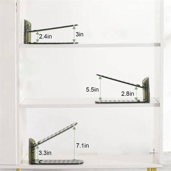 Double Tier Shoe Rack Adjustable Height Slot Organizer - Double Tier Shoe Rack Adjustable Height Slot Organizer - Image 2 of 4