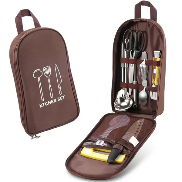 Camping Cooking Utensils Organizer Travel Bag - Camping Cooking Utensils Organizer Travel Bag - Image 3 of 4