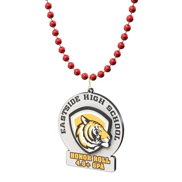 Neckband Plastic Beads With Hinged Split Ring - Neckband Plastic Beads With Hinged Split Ring - Image 1 of 5