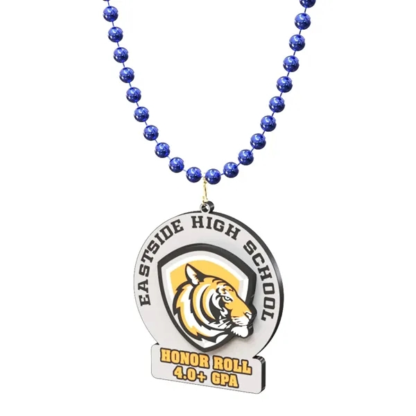 Neckband Plastic Beads With Hinged Split Ring - Neckband Plastic Beads With Hinged Split Ring - Image 3 of 5