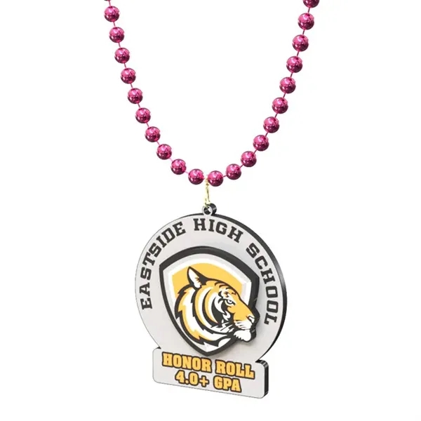 Neckband Plastic Beads With Hinged Split Ring - Neckband Plastic Beads With Hinged Split Ring - Image 0 of 5