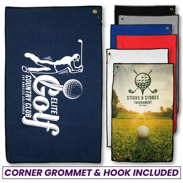 Microfiber Waffle Golf Towel - Microfiber Waffle Golf Towel - Image 0 of 11