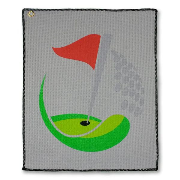 Microfiber Waffle Small Golf Towel - Microfiber Waffle Small Golf Towel - Image 6 of 12