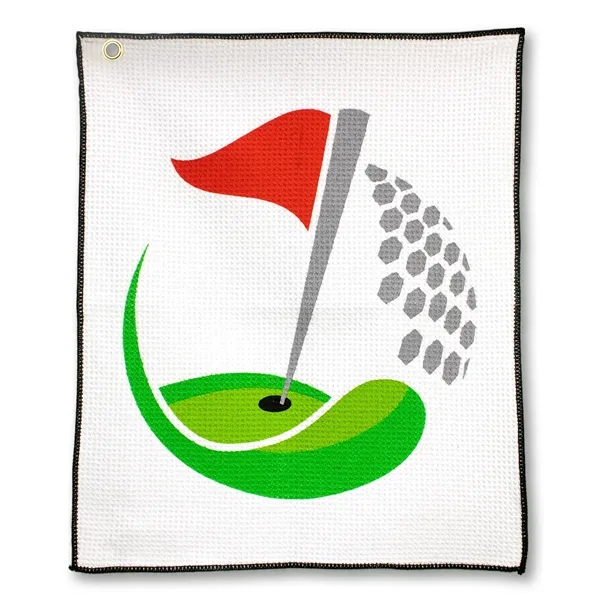 Microfiber Waffle Small Golf Towel - Microfiber Waffle Small Golf Towel - Image 10 of 12