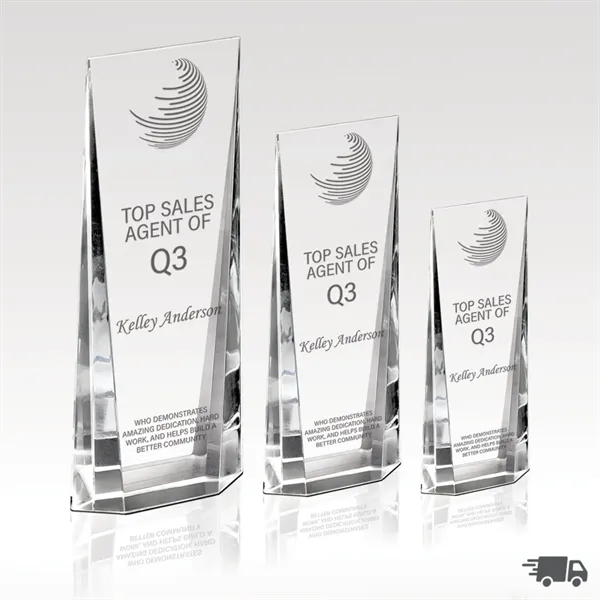 Optical Crystal Tower Award - Radiant Glow