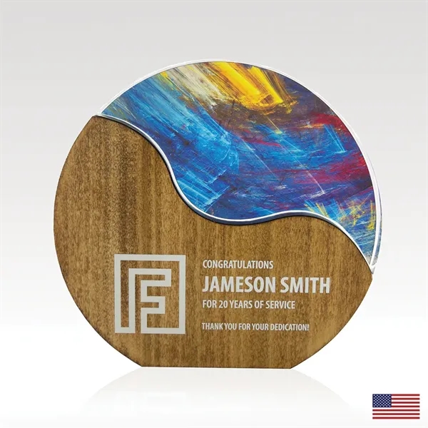 Circle Wave Puzzle Plaque - Circle Wave Puzzle Plaque - Image 1 of 2