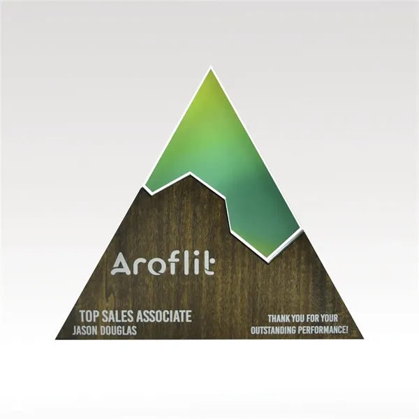 Triangle Plaque - Acrylic & Wood Full-Color - Edge Puzzle - Triangle Plaque - Acrylic & Wood Full-Color - Edge Puzzle - Image 0 of 1