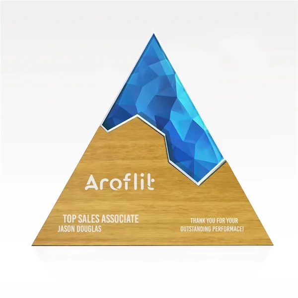 Triangle Plaque - Acrylic & Wood Full-Color - Edge Puzzle - Triangle Plaque - Acrylic & Wood Full-Color - Edge Puzzle - Image 1 of 1